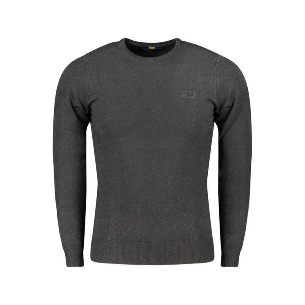 Cavalli Class Black Viscose Men's Sweatshirt